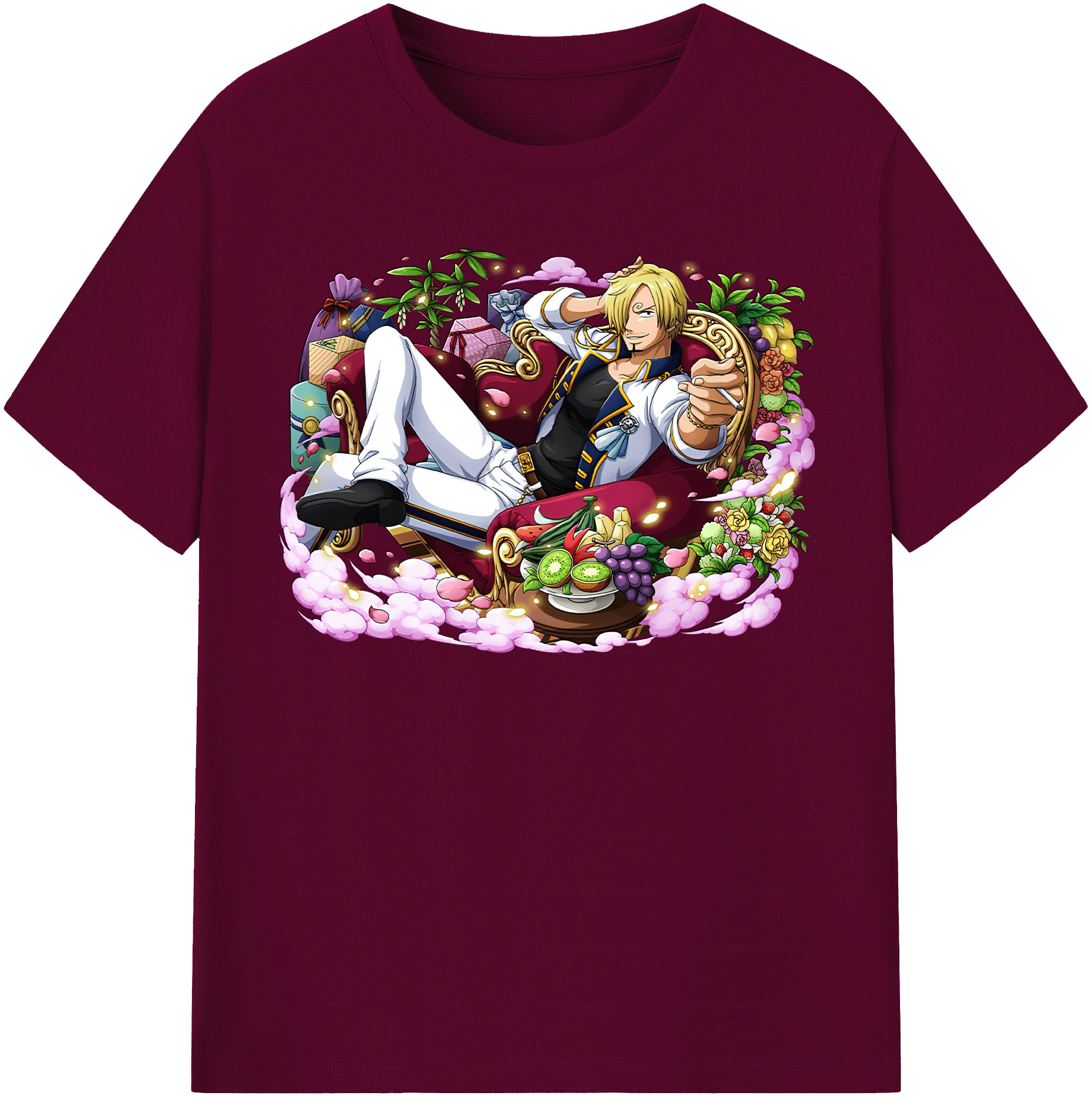 （画像用） ワンピース サンジ ONE PIECE Sanji レディースカジュアルプリントTシャツ（綿100％）